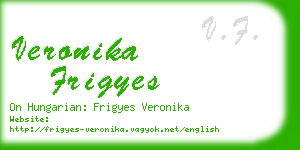 veronika frigyes business card